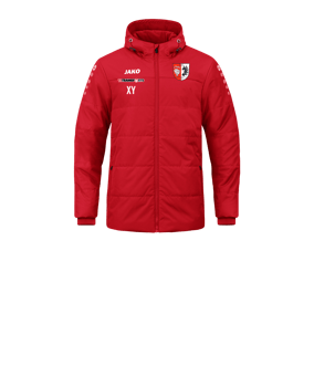 JAKO Team Coach Kapuzenjacke Kids Rot F100