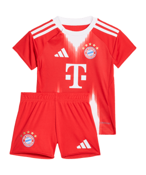 adidas FC Bayern München Baby Trikot Set Home 2025/2026 Kids Rot - rot
