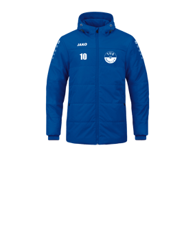 JAKO Team Coach Kapuzenjacke Kids Blau F400 