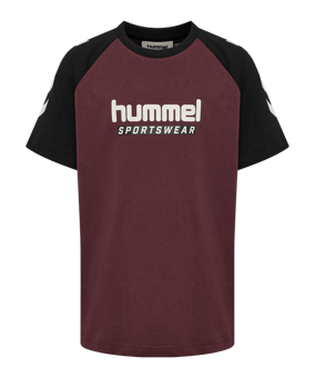 Hummel Logo S/S T-Shirt Kids Lila F3016 - lila