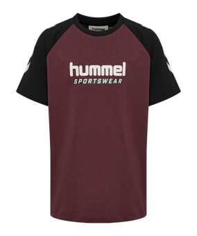 hummel Logo S/S T-shirt Kinderen Paars K3016 - paars