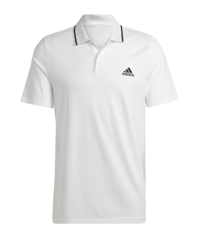 adidas Essentials Piqué Small Logo Polo Shirt White - weiss