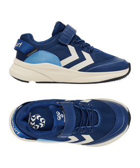 Hummel Reach 250 Recycled Tex Sneaker Kids Blau F7017 - blau