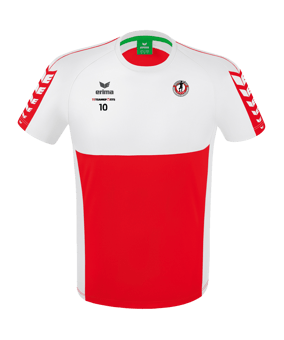 Erima Six Wings T-Shirt Rot Weiss