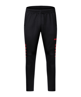 JAKO Challenge Trainingshose Kids Schwarz Rot F812 - schwarz