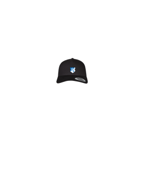 Merch 5 Panel Retro Trucker Cap Schwarz