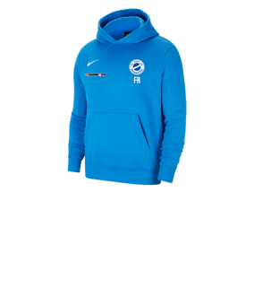 Nike Park 20 Fleece Hoody Kids Blau Weiss F463