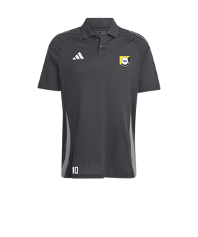 adidas Tiro 24 Comp Poloshirt Schwarz Grau