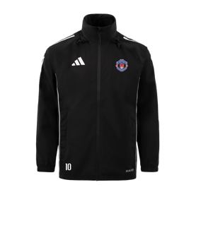 adidas Tiro 24 Regenjacke Schwarz Weiss