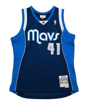 Mitchell and Ness NBA Dallas Mavericks 2011-2012 Dirk Nowitzki Swingman Trikot Blau