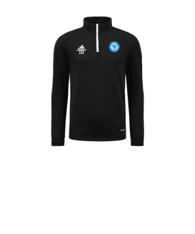 Sweatshirt à col zippé mi-haut enfant adidas Entrada 22 Noir