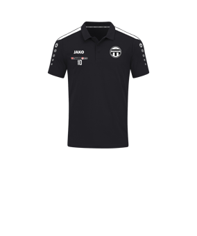 JAKO Power Poloshirt Kids Schwarz Weiss F800