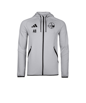 adidas Tiro Travel Hoody Grau