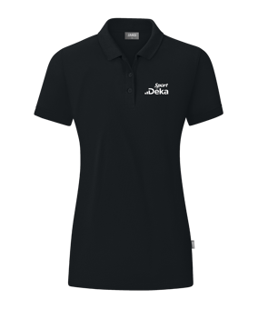 JAKO Organic Polo Shirt Damen Schwarz F800