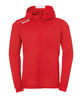 Kempa Player Kapuzenjacke Rot Weiss F03