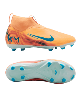 Nike Jr Air Zoom Mercurial Superfly X Academy FG/MG Kylian Mbappe Signature Kids Orange F801 - orange