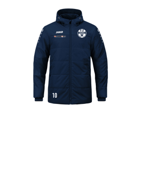 JAKO Team Coach Kapuzenjacke Kids Blau F900