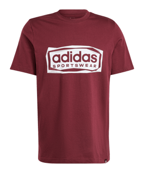 adidas Folded Graphic T-Shirt Rot - rot