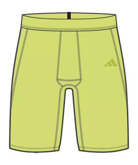 adidas Techfit Aeroready Short Tight Gelb - gelb