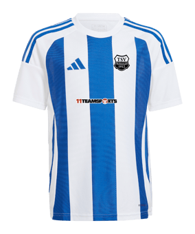 adidas Striped 24 Trikot Kids Weiss Blau