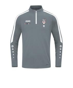 JAKO Power Sweatshirt Grau Weiss F840