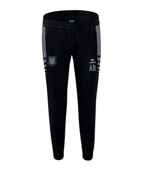 Erima Six Wings Worker Hose Damen Schwarz Grau
