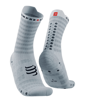 Compressport Pro Racing v4.0 Ultralight Run High Socken Weiß - weiss