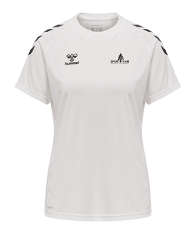 Hummel hmlCORE XK Poly T-Shirt Damen Weiss F9001