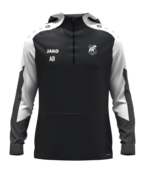 JAKO Dynamic Zip Kapuzenjacke Schwarz F826