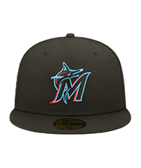 New Era Miami Marlins On-Field 59Fifty Cap Schwarz - schwarz
