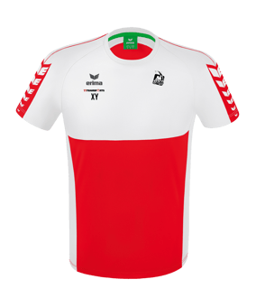 Erima Six Wings T-Shirt Rot Weiss