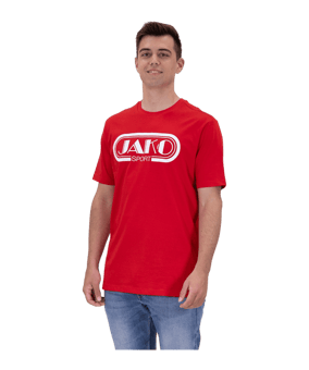 JAKO Retro T-Shirt Rot F100 - rot
