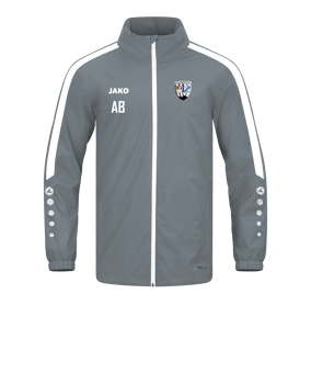 JAKO Power Allwetterjacke Grau Weiss F840