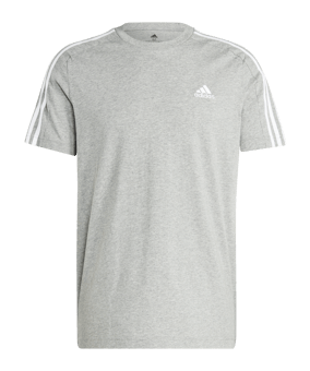 adidas 3S T-Shirt Grau Weiss - grau