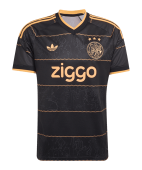 adidas Ajax Amsterdam Trikot Away 2026/2027 Kids Schwarz - schwarz