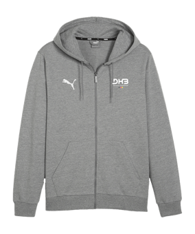PUMA teamGOAL Casuals Kapuzenjacke Grau F33