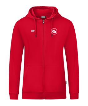JAKO Organic Kapuzenjacke Rot F100