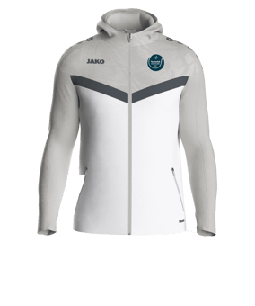 JAKO Icon Kapuzenjacke Weiss Grau F016