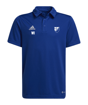 adidas Entrada 22 Poloshirt Kids Blau