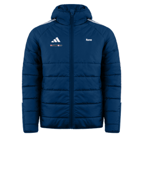adidas Tiro 24 Winterjacke Blau Weiss