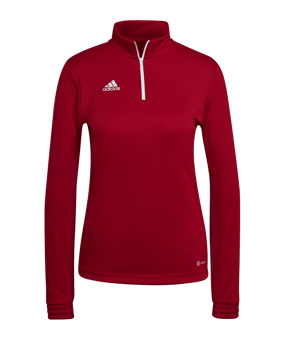adidas Entrada 22 HalfZip Sweatshirt Damen Rot - rot