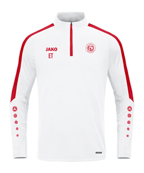 JAKO Power Sweatshirt Kids Weiss Rot F004
