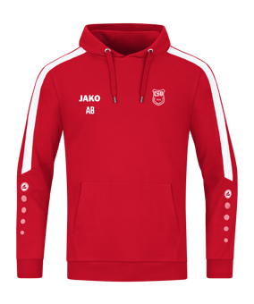 JAKO Power Hoody Rot Weiss F100