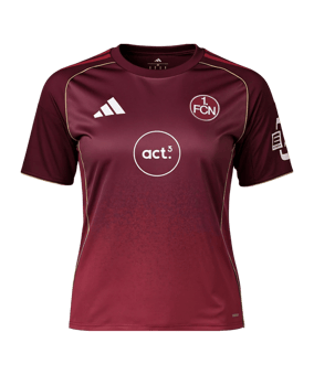 adidas 1. FC Nürnberg Trikot 3rd 2025/2026 Damen Clubfrauen Weinrot - rot