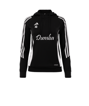 adidas Tiro 24 Hoody Damen Schwarz Weiss