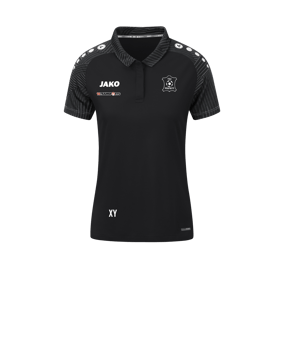 JAKO Performance Polo Damen Schwarz Grau F804