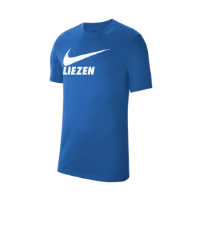 Nike Park 20 Swoosh T-Shirt Kids Blau Weiss F463