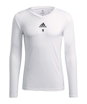 adidas Team Base Top langarm Weiss