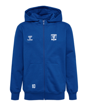 Hummel GO 2.0 Kapuzenjacke Kids Blau F7045