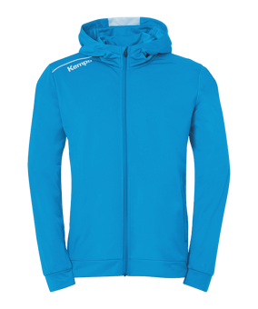 Kempa Player Kapuzenjacke Kids Hellblau Weiss F02 - blau